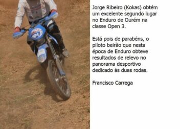 Jorge Ribeiro (Kokas)...mais um excelente resultado no Enduro