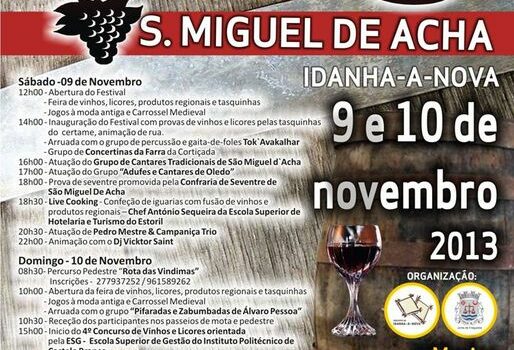 S, Miguel de Acha acolhe ao IV Festival de Vinhos e Licores