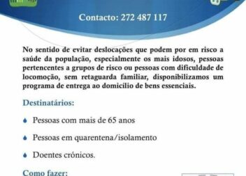 Junta de Freguesia de São Vicente da Beira disponibiliza entrega de bens essenci