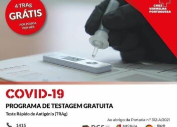 Testagem gratuita à Covid-19 na delegação de CasteloCruz Vermelha Portuguesa - P