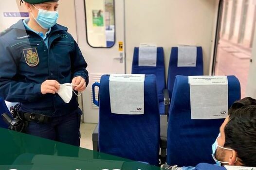 GNR em operação de fiscalização nos comboios de combate à criminalidade