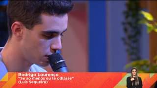 RTP Praça da Alegria - Rodrigo Lourenço - Se ao menos eu te odiasse