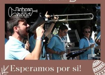 Babosa Brass Band, hoje às 17H00, no Mercadinho da Páscoa na Praça 25 de Abril e