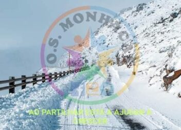 Estradas na Serra da Estrela cortadas devido à queda de neve